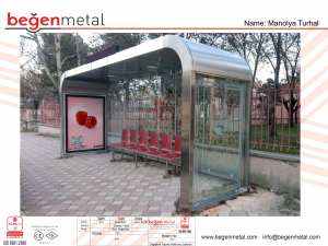 stainless bus stop
